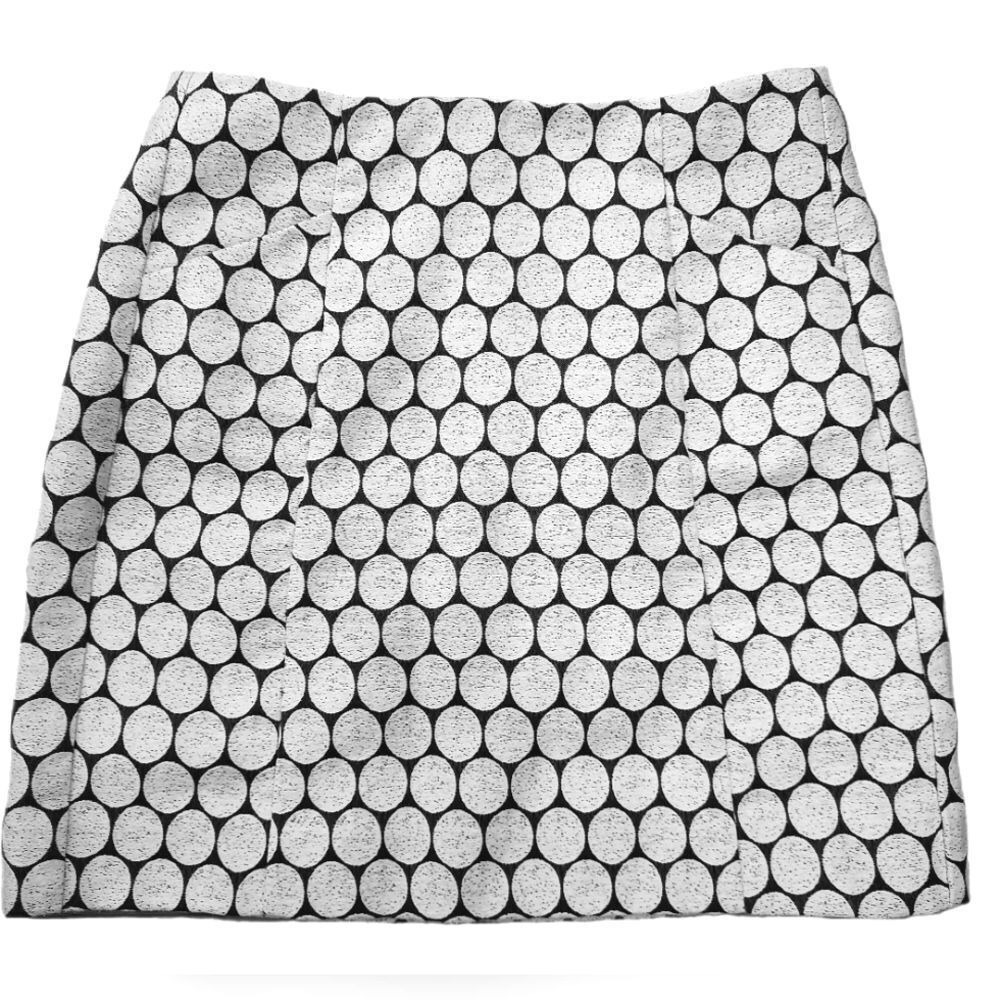 J. Crew honeycomb polka dot mini short skirt 0 2 XS